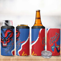 Carnival Dominicano 4 in 1 Can Cooler Tumbler Dominican Republic Diablos Cojuelos Mask