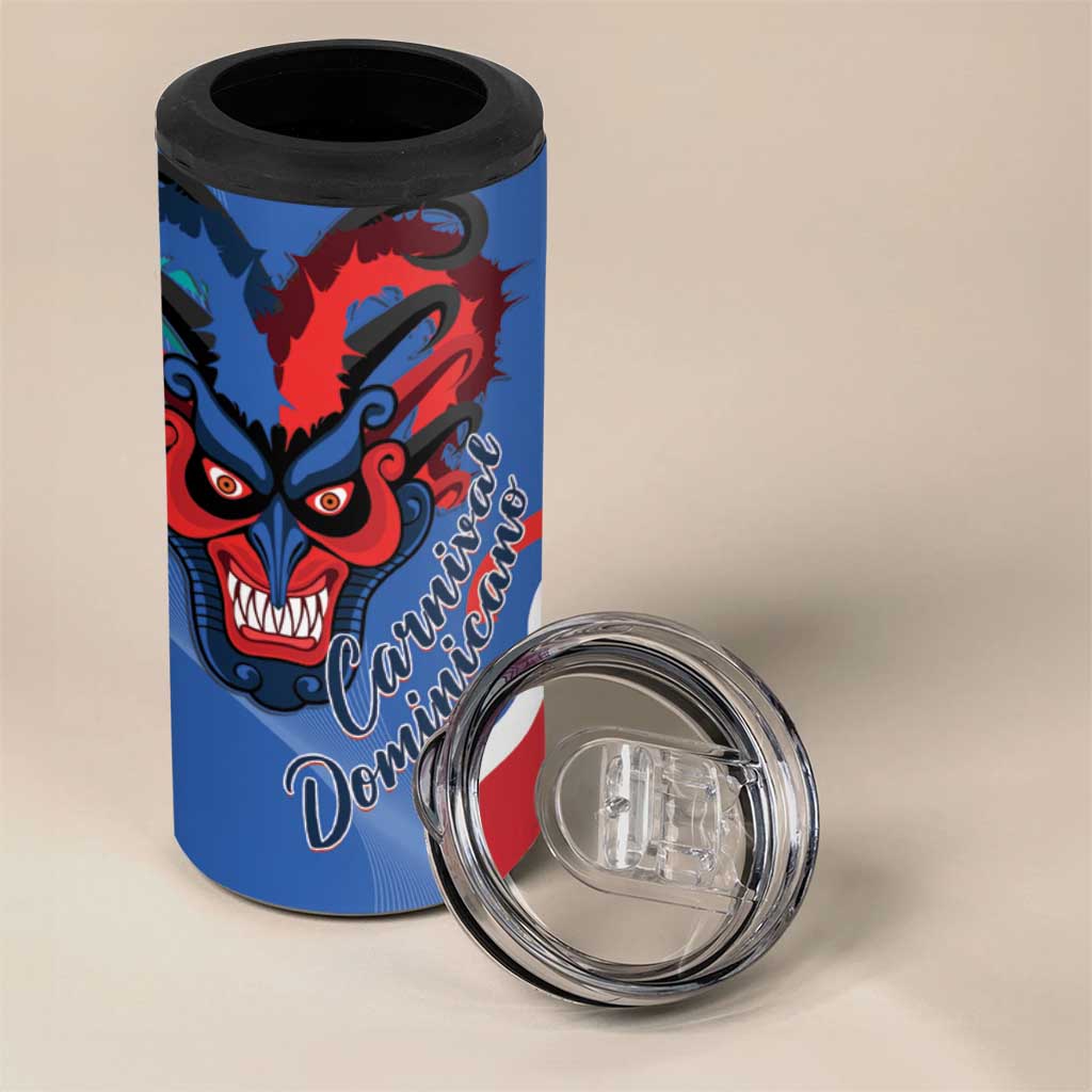 Carnival Dominicano 4 in 1 Can Cooler Tumbler Dominican Republic Diablos Cojuelos Mask