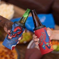 Carnival Dominicano 4 in 1 Can Cooler Tumbler Dominican Republic Diablos Cojuelos Mask