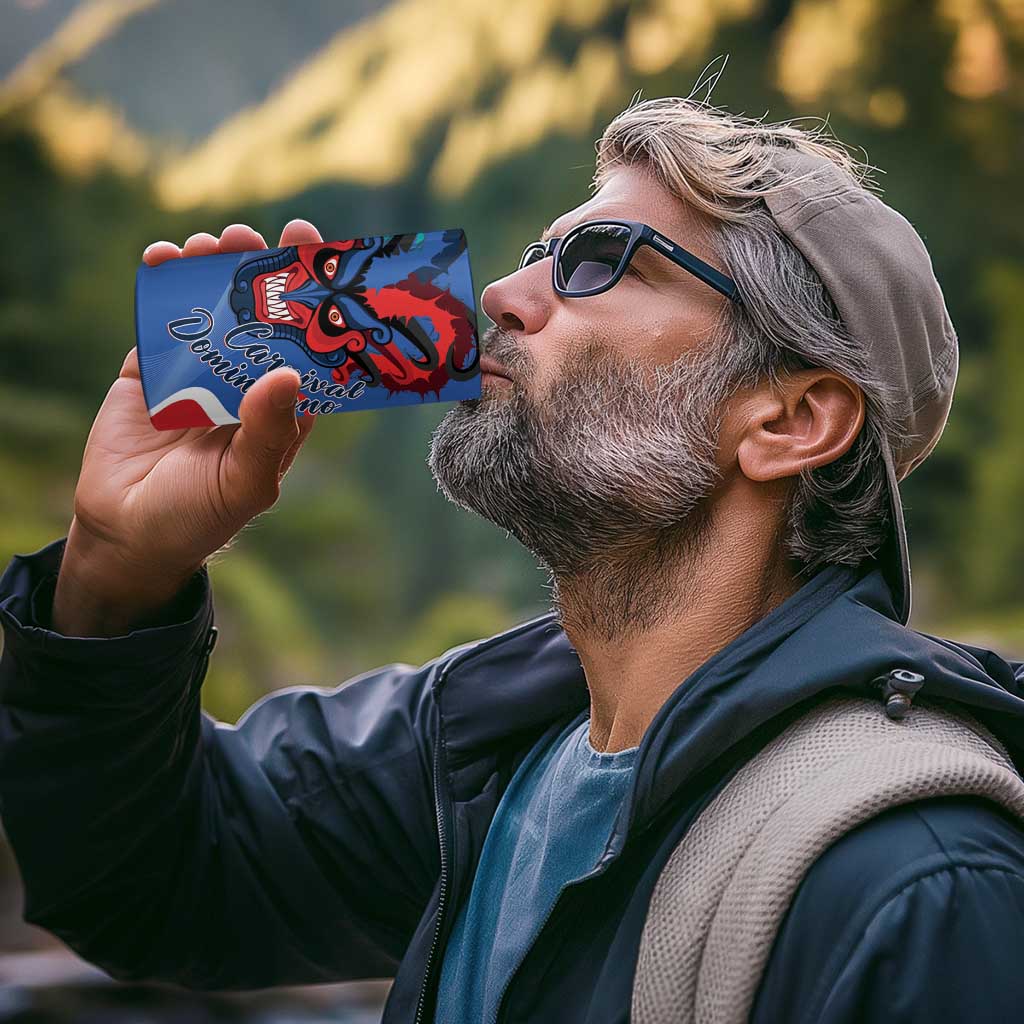 Carnival Dominicano 4 in 1 Can Cooler Tumbler Dominican Republic Diablos Cojuelos Mask