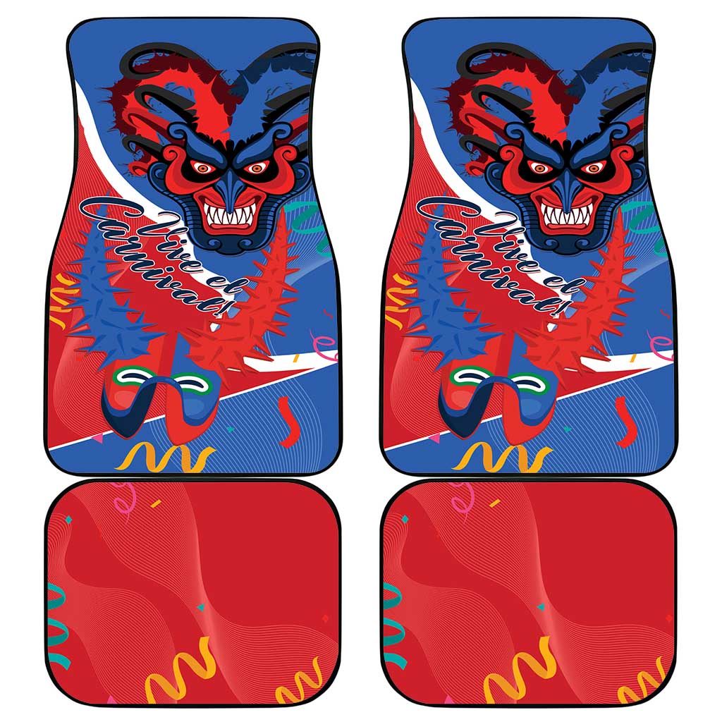 Carnival Dominicano Car Mats Dominican Republic Diablos Cojuelos Mask