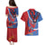 Carnival Dominicano Couples Matching Puletasi and Hawaiian Shirt Dominican Republic Diablos Cojuelos Mask
