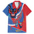 Carnival Dominicano Family Matching Off The Shoulder Long Sleeve Dress and Hawaiian Shirt Dominican Republic Diablos Cojuelos Mask