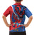 Carnival Dominicano Family Matching Off Shoulder Short Dress and Hawaiian Shirt Dominican Republic Diablos Cojuelos Mask