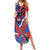 Carnival Dominicano Family Matching Summer Maxi Dress and Hawaiian Shirt Dominican Republic Diablos Cojuelos Mask