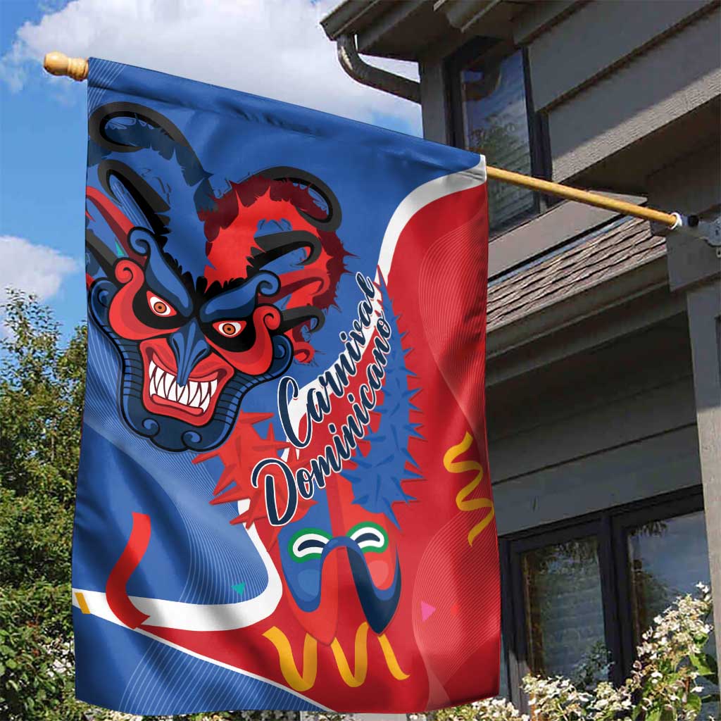 Carnival Dominicano Garden Flag Dominican Republic Diablos Cojuelos Mask