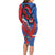 Carnival Dominicano Long Sleeve Bodycon Dress Dominican Republic Diablos Cojuelos Mask