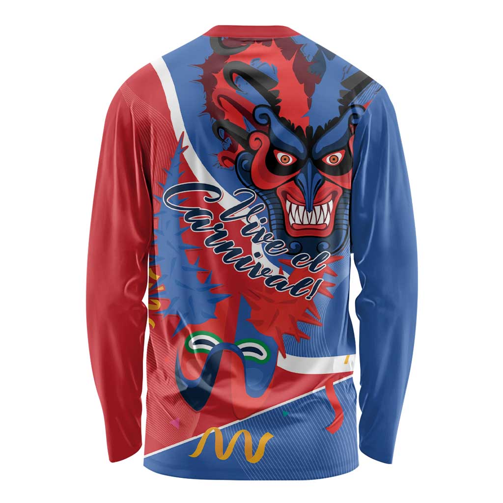 Carnival Dominicano Long Sleeve Shirt Dominican Republic Diablos Cojuelos Mask