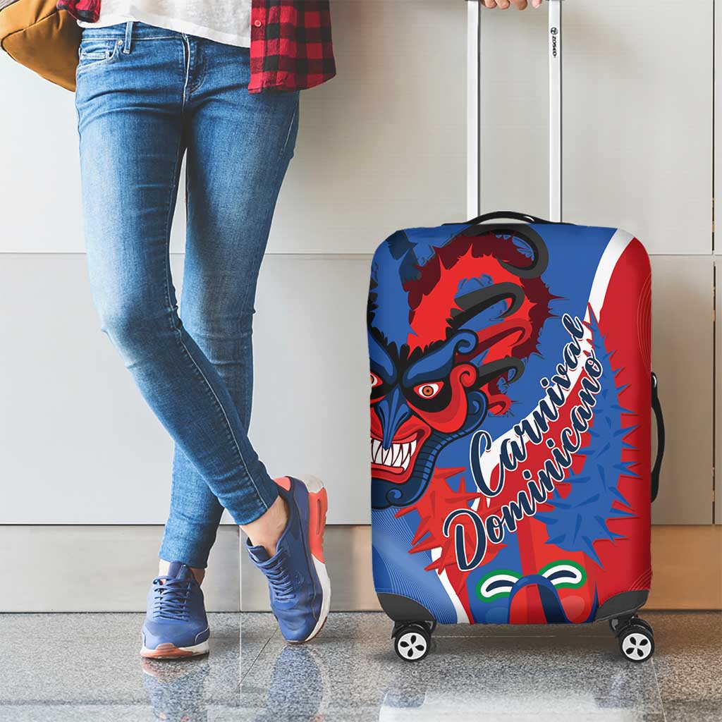 Carnival Dominicano Luggage Cover Dominican Republic Diablos Cojuelos Mask