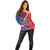 Carnival Dominicano Off Shoulder Sweater Dominican Republic Diablos Cojuelos Mask