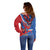 Carnival Dominicano Off Shoulder Sweater Dominican Republic Diablos Cojuelos Mask