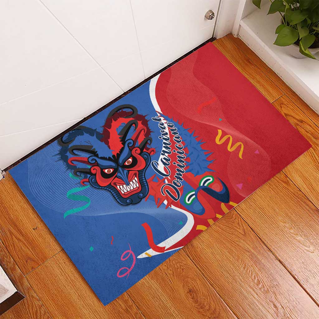 Carnival Dominicano Rubber Doormat Dominican Republic Diablos Cojuelos Mask