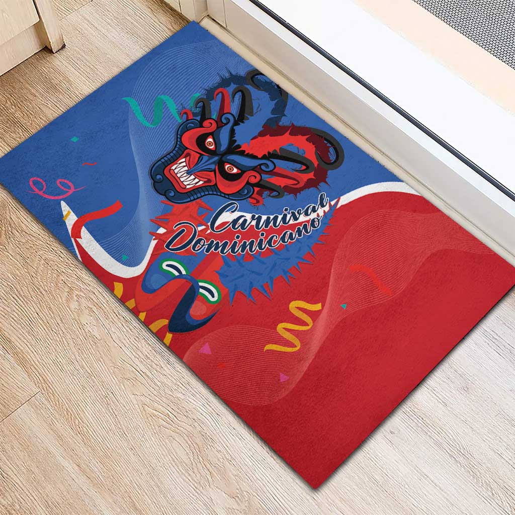 Carnival Dominicano Rubber Doormat Dominican Republic Diablos Cojuelos Mask