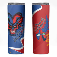 Carnival Dominicano Skinny Tumbler Dominican Republic Diablos Cojuelos Mask