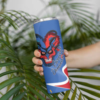 Carnival Dominicano Skinny Tumbler Dominican Republic Diablos Cojuelos Mask