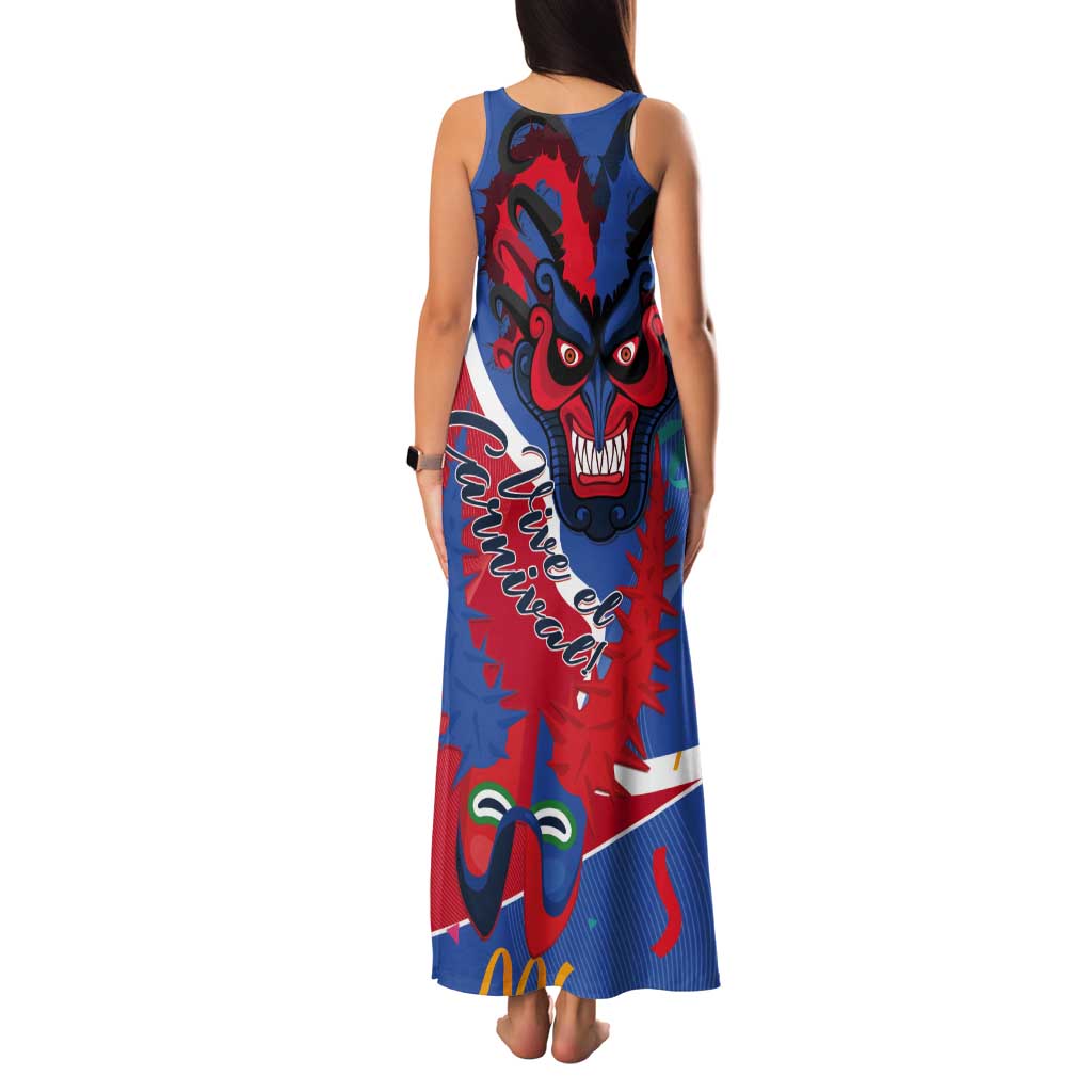Carnival Dominicano Tank Maxi Dress Dominican Republic Diablos Cojuelos Mask