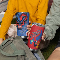 Carnival Dominicano Tumbler Cup Dominican Republic Diablos Cojuelos Mask