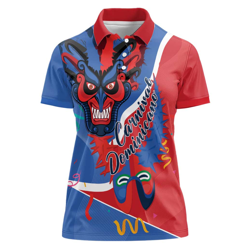 Carnival Dominicano Women Polo Shirt Dominican Republic Diablos Cojuelos Mask - Wonder Print Shop