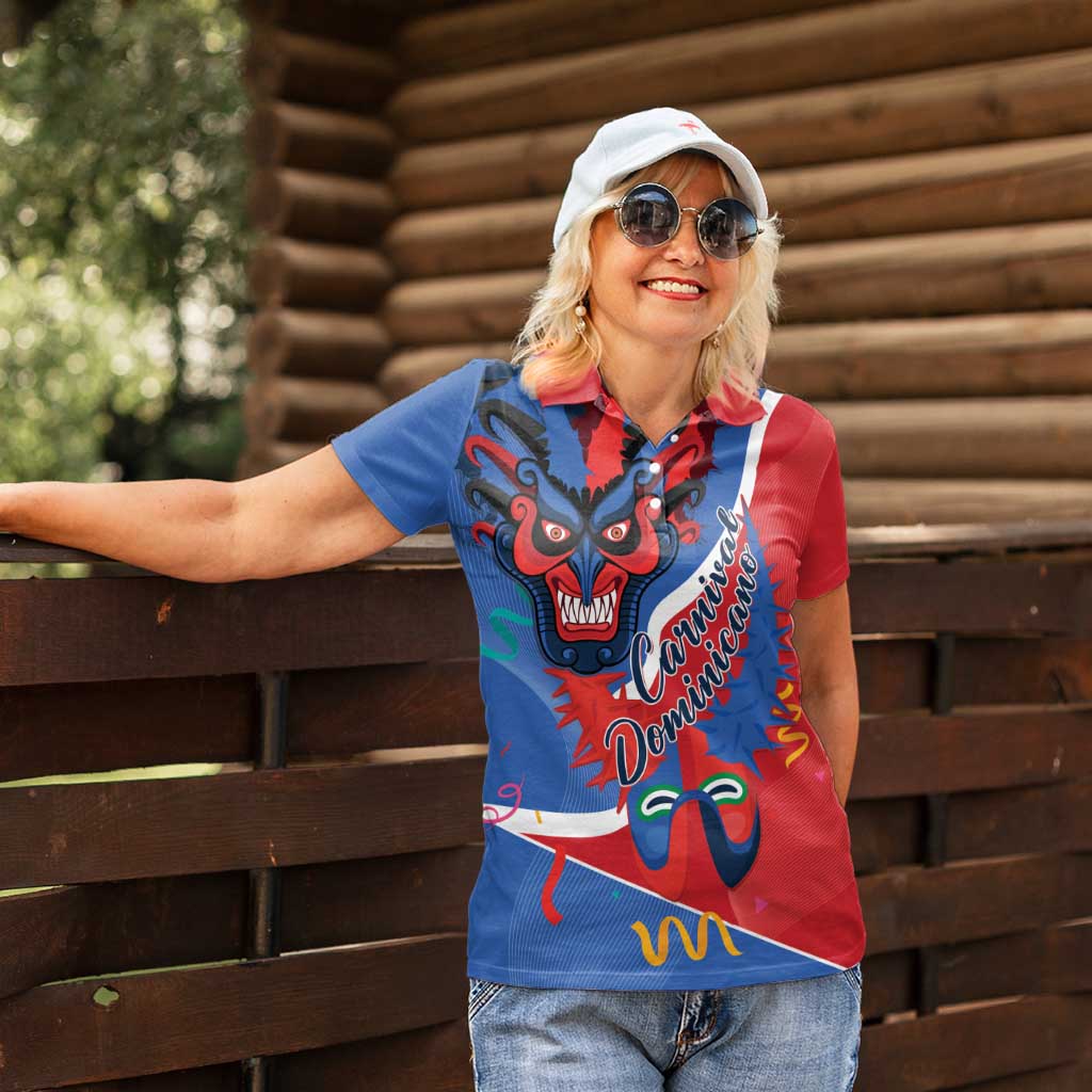Carnival Dominicano Women Polo Shirt Dominican Republic Diablos Cojuelos Mask - Wonder Print Shop