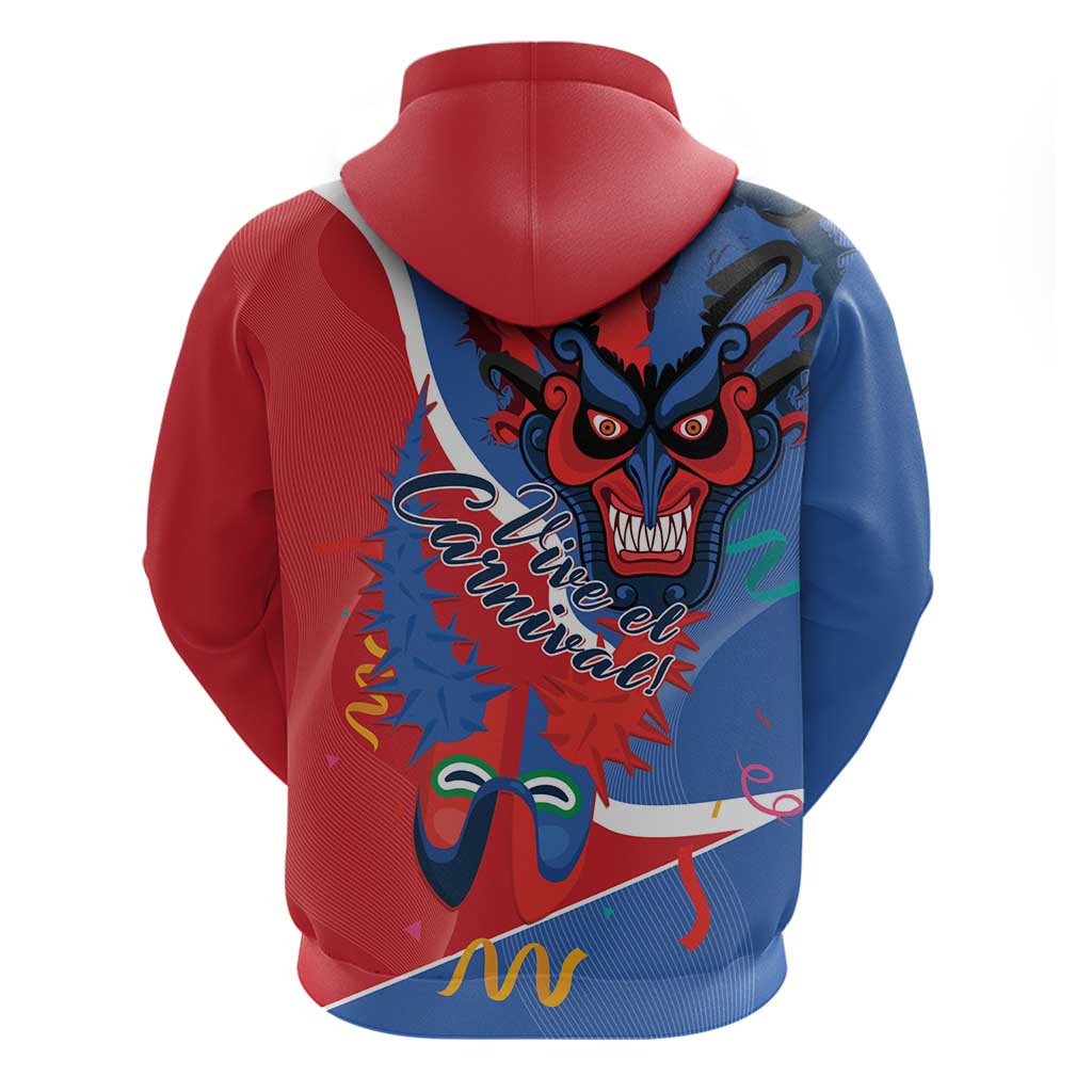 Carnival Dominicano Zip Hoodie Dominican Republic Diablos Cojuelos Mask - Wonder Print Shop