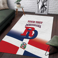 Custom Dominican Republic 2025 Baseball Area Rug Go Champions Flag Style