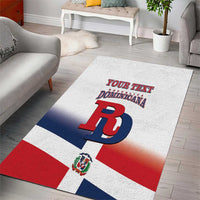 Custom Dominican Republic 2025 Baseball Area Rug Go Champions Flag Style