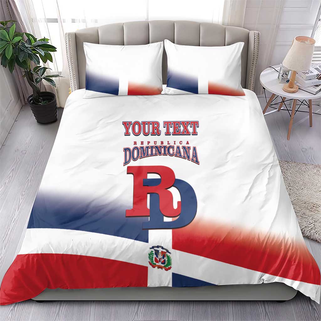 Custom Dominican Republic 2025 Baseball Bedding Set Go Champions Flag Style