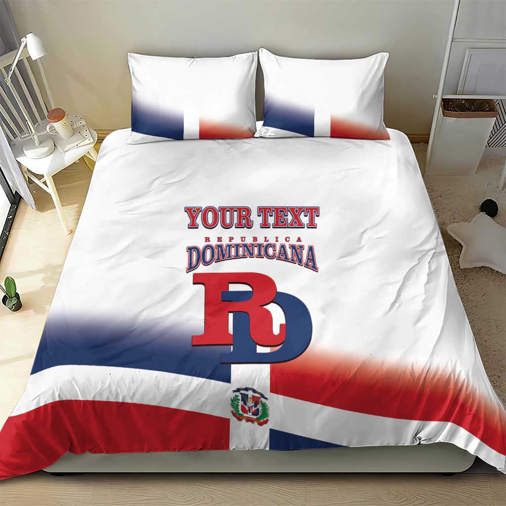 Custom Dominican Republic 2025 Baseball Bedding Set Go Champions Flag Style