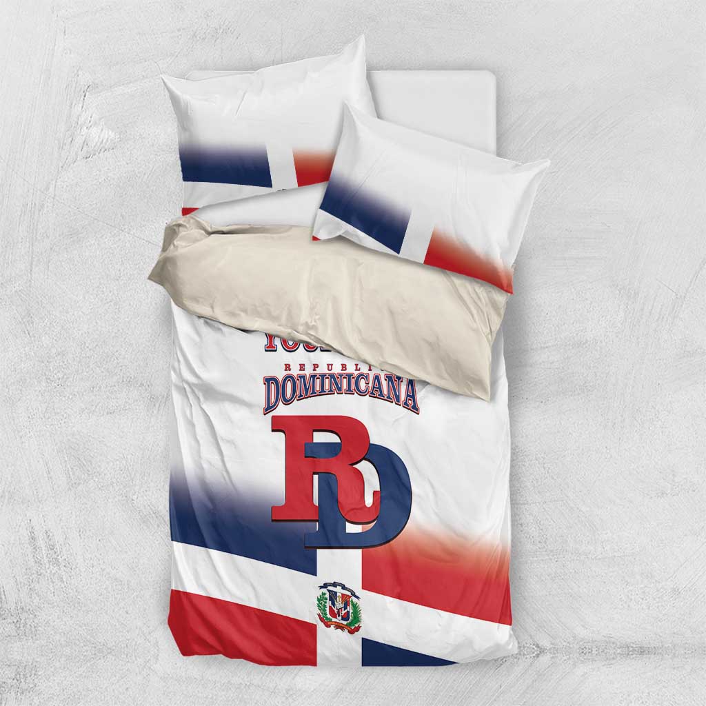 Custom Dominican Republic 2025 Baseball Bedding Set Go Champions Flag Style