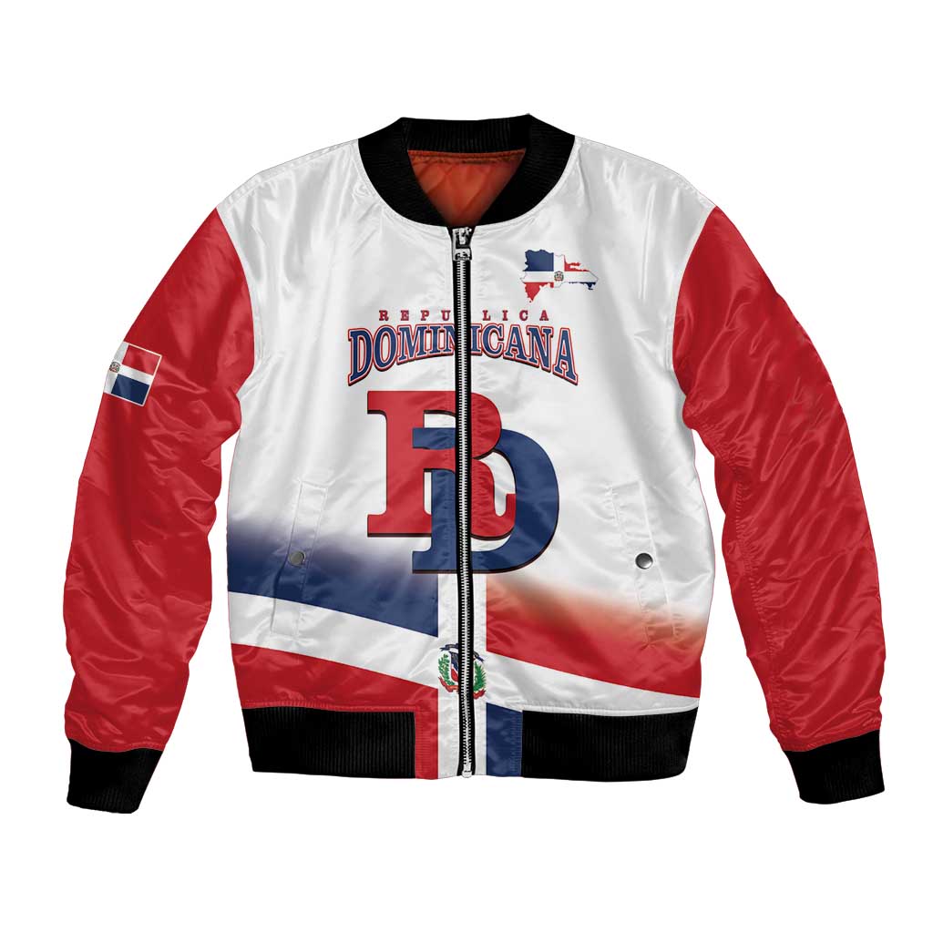 Custom Dominican Republic 2025 Baseball Bomber Jacket Go Champions Flag Style