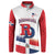 Custom Dominican Republic 2025 Baseball Button Sweatshirt Go Champions Flag Style