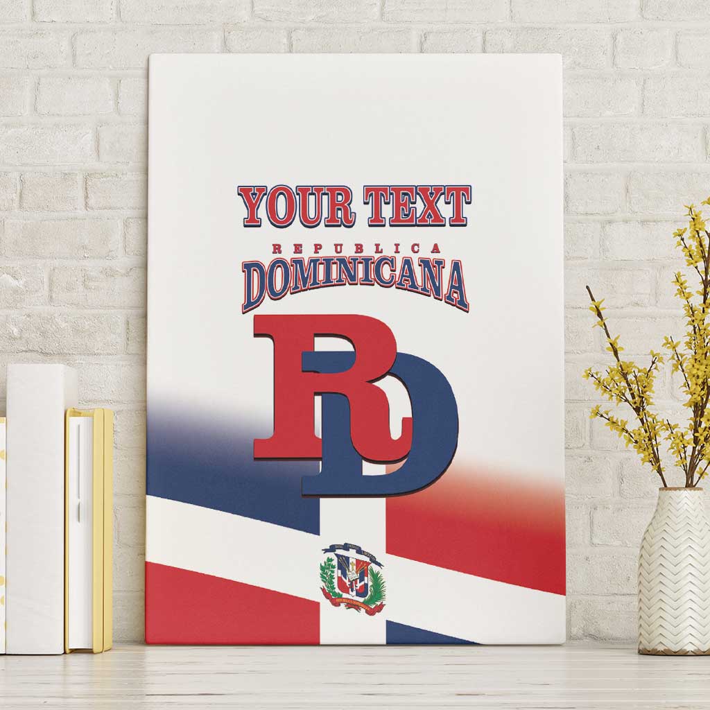 Custom Dominican Republic 2025 Baseball Canvas Wall Art Go Champions Flag Style