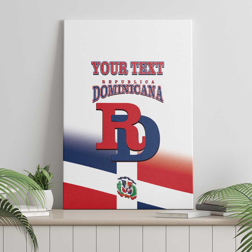 Custom Dominican Republic 2025 Baseball Canvas Wall Art Go Champions Flag Style