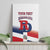 Custom Dominican Republic 2025 Baseball Canvas Wall Art Go Champions Flag Style
