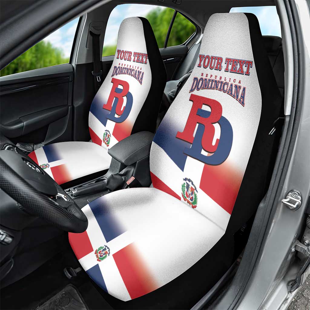 Custom Dominican Republic 2025 Baseball Car Seat Cover Go Champions Flag Style