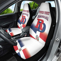 Custom Dominican Republic 2025 Baseball Car Seat Cover Go Champions Flag Style