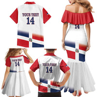 Custom Dominican Republic 2025 Baseball Family Matching Mermaid Dress and Hawaiian Shirt Go Champions Flag Style