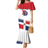Custom Dominican Republic 2025 Baseball Family Matching Mermaid Dress and Hawaiian Shirt Go Champions Flag Style
