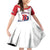 Custom Dominican Republic 2025 Baseball Family Matching Off Shoulder Short Dress and Hawaiian Shirt Go Champions Flag Style