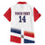 Custom Dominican Republic 2025 Baseball Family Matching Short Sleeve Bodycon Dress and Hawaiian Shirt Go Champions Flag Style
