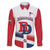 Custom Dominican Republic 2025 Baseball Family Matching Short Sleeve Bodycon Dress and Hawaiian Shirt Go Champions Flag Style