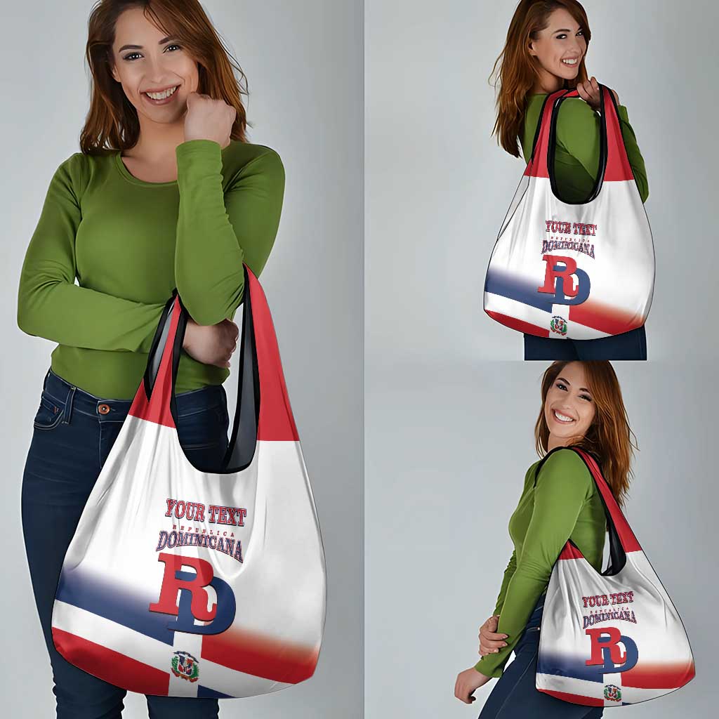 Custom Dominican Republic 2025 Baseball Grocery Bag Go Champions Flag Style