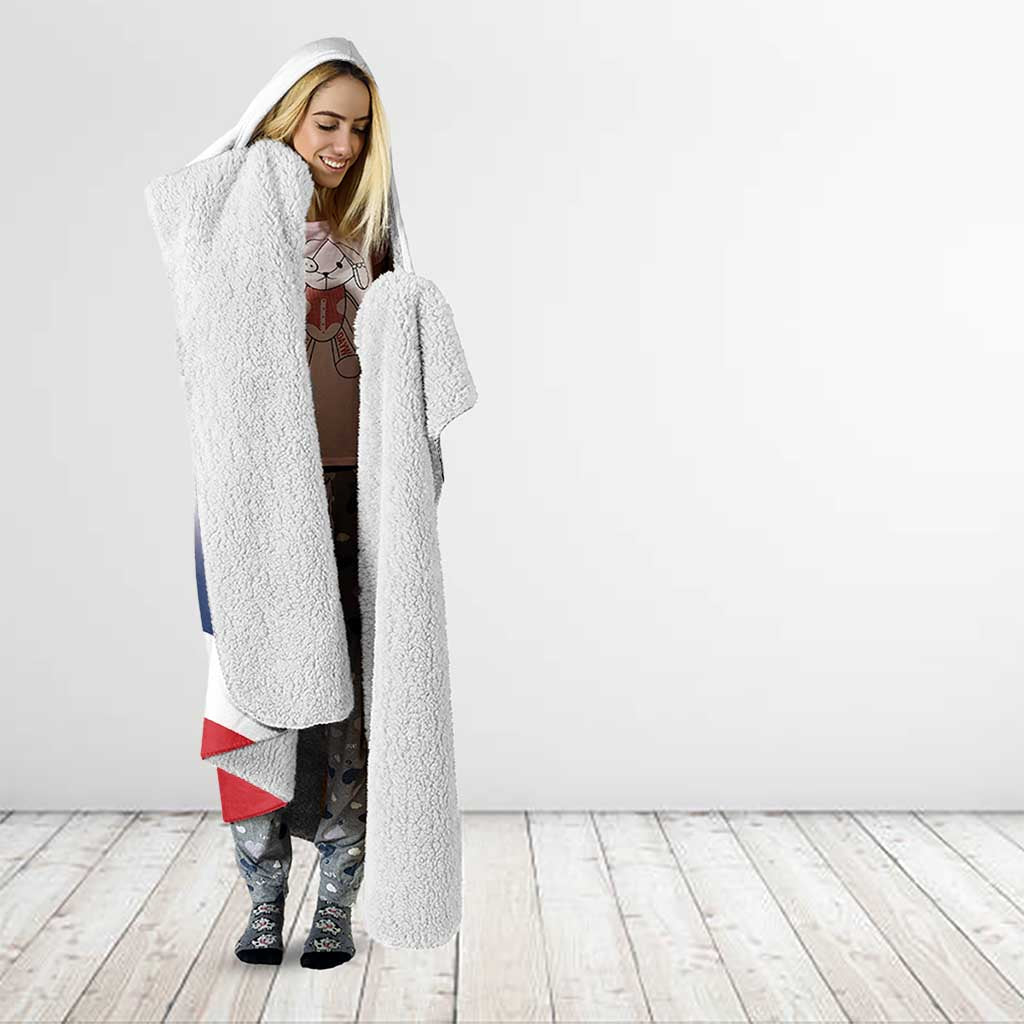 Custom Dominican Republic 2025 Baseball Hooded Blanket Go Champions Flag Style