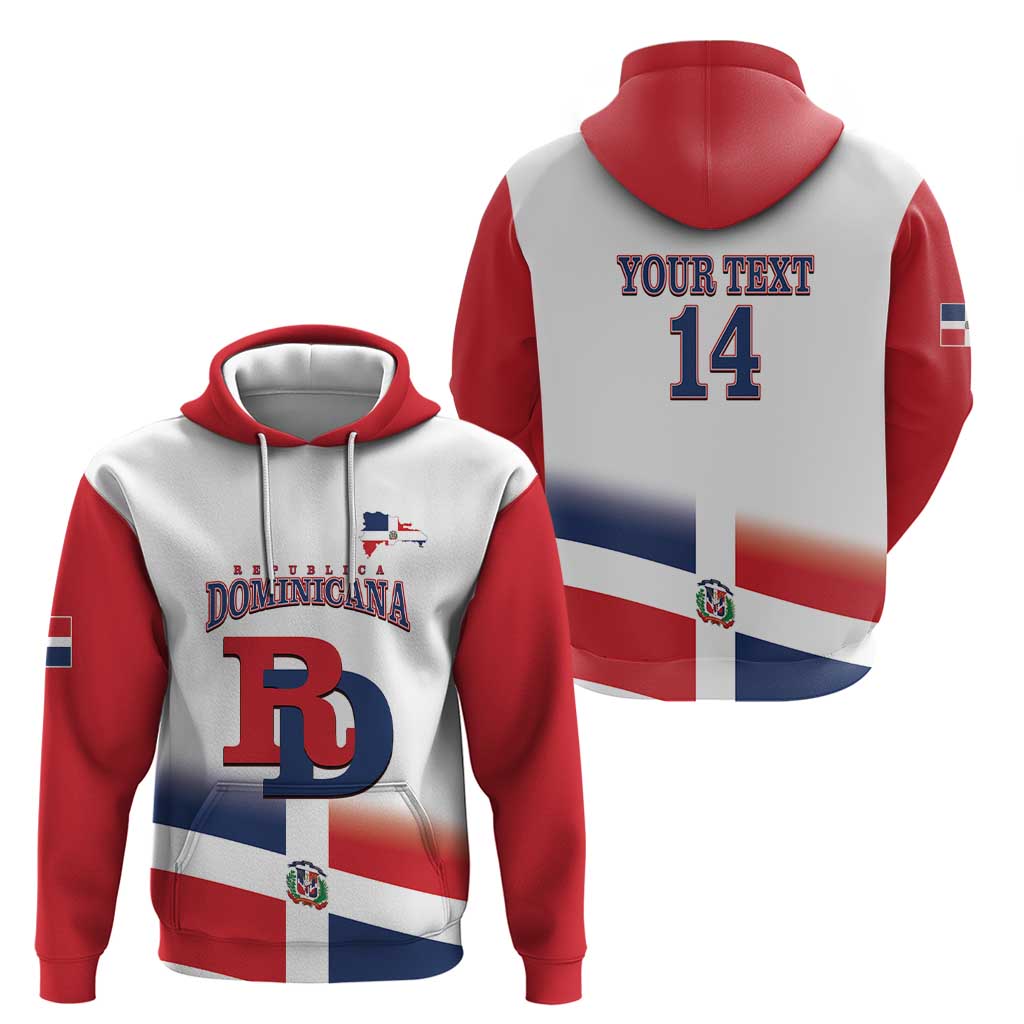 Custom Dominican Republic 2025 Baseball Hoodie Go Champions Flag Style