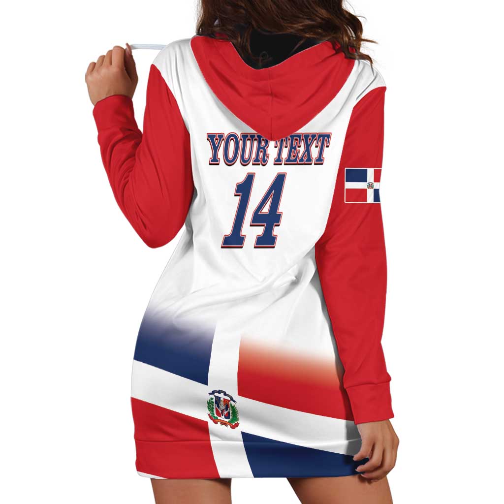 Custom Dominican Republic 2025 Baseball Hoodie Dress Go Champions Flag Style