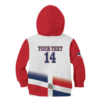 Custom Dominican Republic 2025 Baseball Kid Hoodie Go Champions Flag Style
