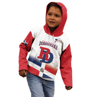 Custom Dominican Republic 2025 Baseball Kid Hoodie Go Champions Flag Style