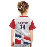 Custom Dominican Republic 2025 Baseball Kid T Shirt Go Champions Flag Style