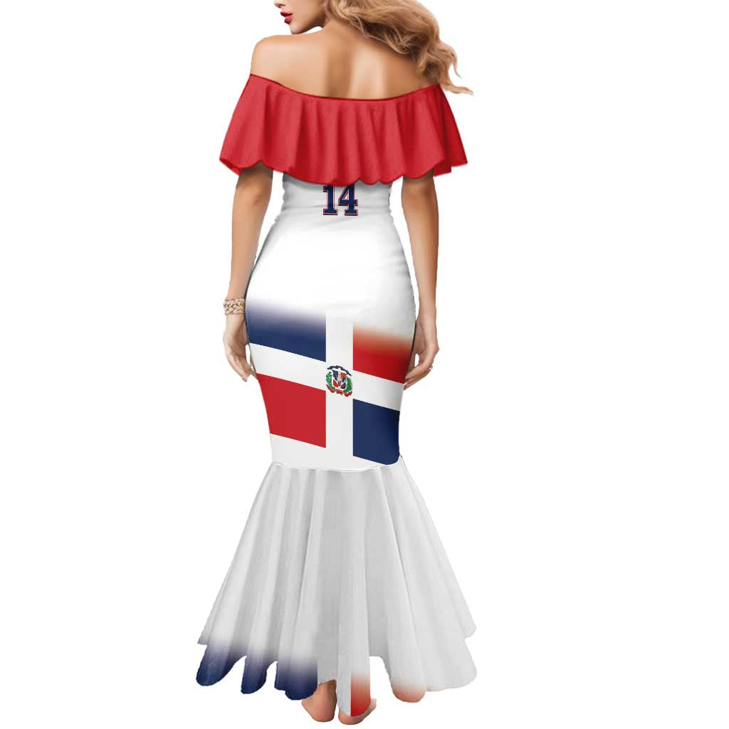 Custom Dominican Republic 2025 Baseball Mermaid Dress Go Champions Flag Style