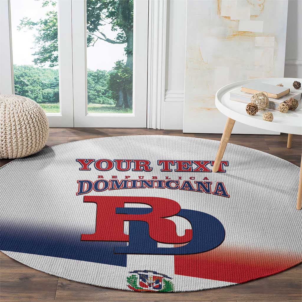 Custom Dominican Republic 2025 Baseball Round Carpet Go Champions Flag Style